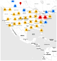 Map of Neapco distributors