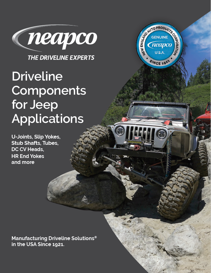 Driveline Components for Jeep Applications cover page
